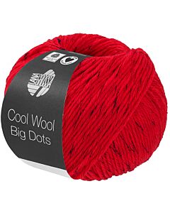 Lana Grossa Cool Wool Big Dots kleur 102 donkerblauw