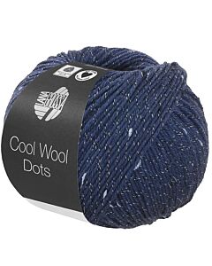 Lana Grossa Cool Wool Dots kl.2 donkerblauw