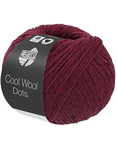 Lana Grossa Cool Wool Dots kl.4 bordeaux