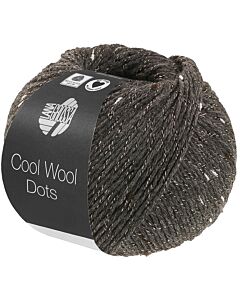 Lana Grossa Cool Wool Dots kl.10 donkergrijs