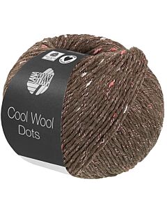 Lana Grossa Cool Wool Dots kl.10 donkergrijs