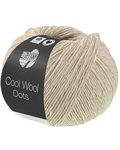 Lana Grossa Cool Wool Dots kl.10 donkergrijs