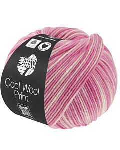Lana Grossa Cool Wool Print kl.747 (crème/lila)