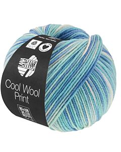 Lana Grossa Cool Wool Print kl.747 (crème/lila)