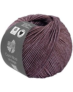 Lana Grossa Cool Wool Vintage kleur 7387 (donkerpaars)