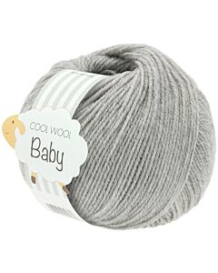 Lana Grossa Cool Wool Baby kl.206 licht grijs