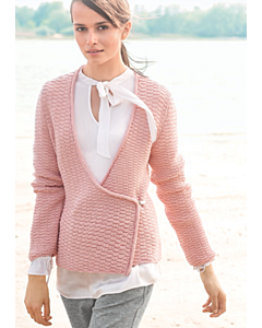 Lana Grossa dames wikkelvest breien van Cool Wool merino