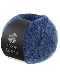 Lana Grossa Cosy Socks kleur 13 diepzee blauw is een knuffelzachte 4-draads sokkenwol