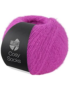 Lana Grossa Cosy Socks kleur 16 paars is een knuffelzachte 4-draads sokkenwol
