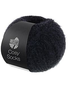 Lana Grossa Cosy Socks kleur 18 zwart is een knuffelzachte 4-draads sokkenwol