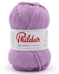 Phildar Phil Coton 3 kleur Lie de vin (bordeaux)