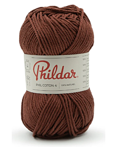Phildar Phil Coton 4 kl.Terre Cuitte (roodbruin)