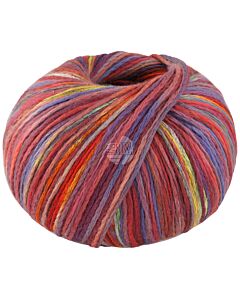 Lana Grossa Cotonella Multi kleur 101 (rood/oranje/geel/paars)
