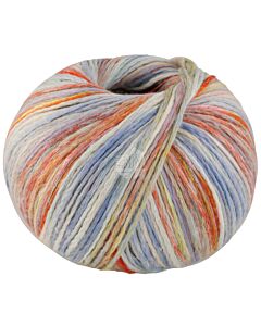 Lana Grossa Cotonella Multi kleur 104 (creme/grijs/blauw/oranje/roze/groen)