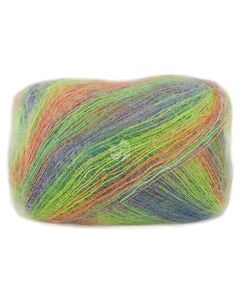 Lana Grossa Cottonhair kleur 102 (groen/roest) is een luxe lace garen in een mooi verloop. Cottonhair van Lana Grossa is licht van gewicht maar ook warm en hierdoor ideaal voor projecten voor her voor- en najaar. Lana Grossa Cottonhair is een samenstellin