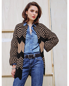 Phildar Partner 6 gratis patroon vest in ajourpatroon breien