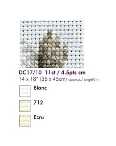  Aida 11ct  borduurstof  dmc   afm. 35x45 cm