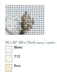 Aida 11ct  borduurstof  dmc kleur ecru  afm. 50x75 cm