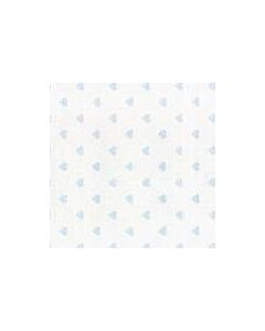 Aida borduurstof Impressions blauw- wit hartje