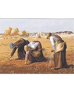 Voorbedrukte stramien De hooiraapsters (van Millet) om te borduren seg de paris 926.02