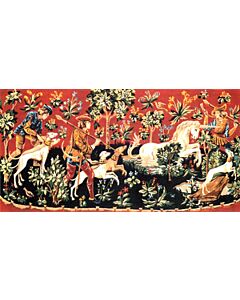 Voorbedrukt stramien / canvas De jacht op de eenhoorn om te borduren seg de paris 932.12