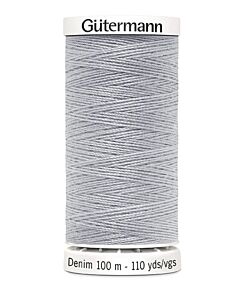 Gütermann Denim naaigaren kleur 9830 zilvergrijs
