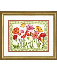  Borduurpakket poppy pattern - papaverpatroon dimensions 70-35350 