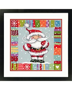 Dimensions borduurpakket Kerstman voorbedrukt borduren  70-09157.