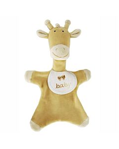 DMC beige knuffel / kroeldoek giraffe om te borduren voor geboorte
