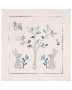 Dmc borduurpakket A Countryside Date konijnen bk1838