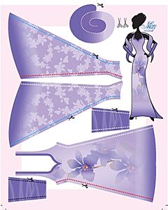 DressYourDoll Zelf Barbiekleren naaien Mary Orchid