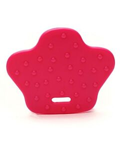 Durable bijtring dierenpoot - donker oranje