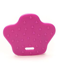 Durable bijtring dierenpoot - donker roze