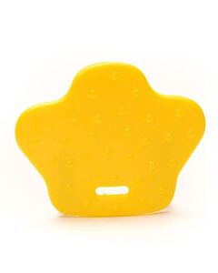 Durable bijtring dierenpoot - geel