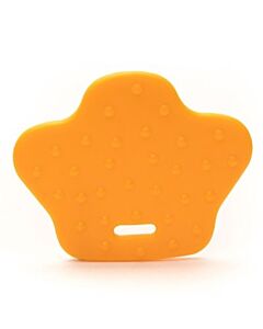 Durable bijtring dierenpoot - oranje