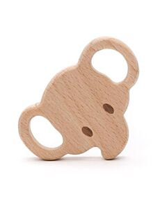 Durable bijtring olifant- hout