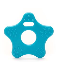 Durable bijtring ster - blauw