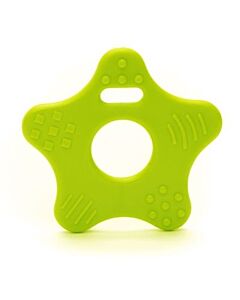 Durable bijtring ster -  licht groen