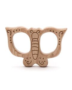 Durable bijtring vlinder- hout