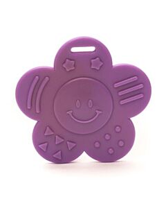 Durable bijtring zonnetje- paars