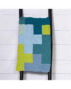Durable haakpakket Criss-Cross Blanket Blue/Green