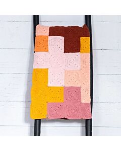 Durable haakpakket Criss-Cross Blanket Pink/Yellow