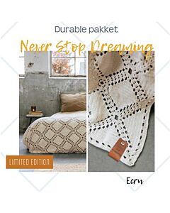 Durable Never Stop Dreaming bedsprei ecru