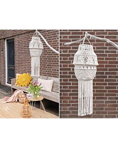 Durable Rope macramé zomer lamp gratis patroon.