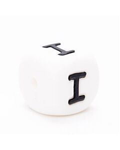 Durable siliconen letterkraal I 12mm.