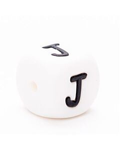 Durable siliconen letterkraal I 12mm.