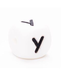 Durable siliconen letterkraal T 12mm.