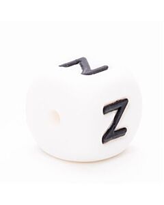 Durable siliconen letterkraal T 12mm.