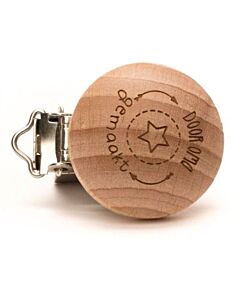 Durable speenclip 'door oma gemaakt' hout 