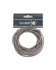 Durable Waxkoord 1mm dik in het grijs en 5 meter lengte